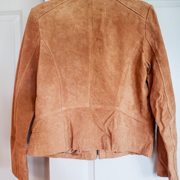 Suede Leather Jacket - Worn Once - Picture 2 of 2